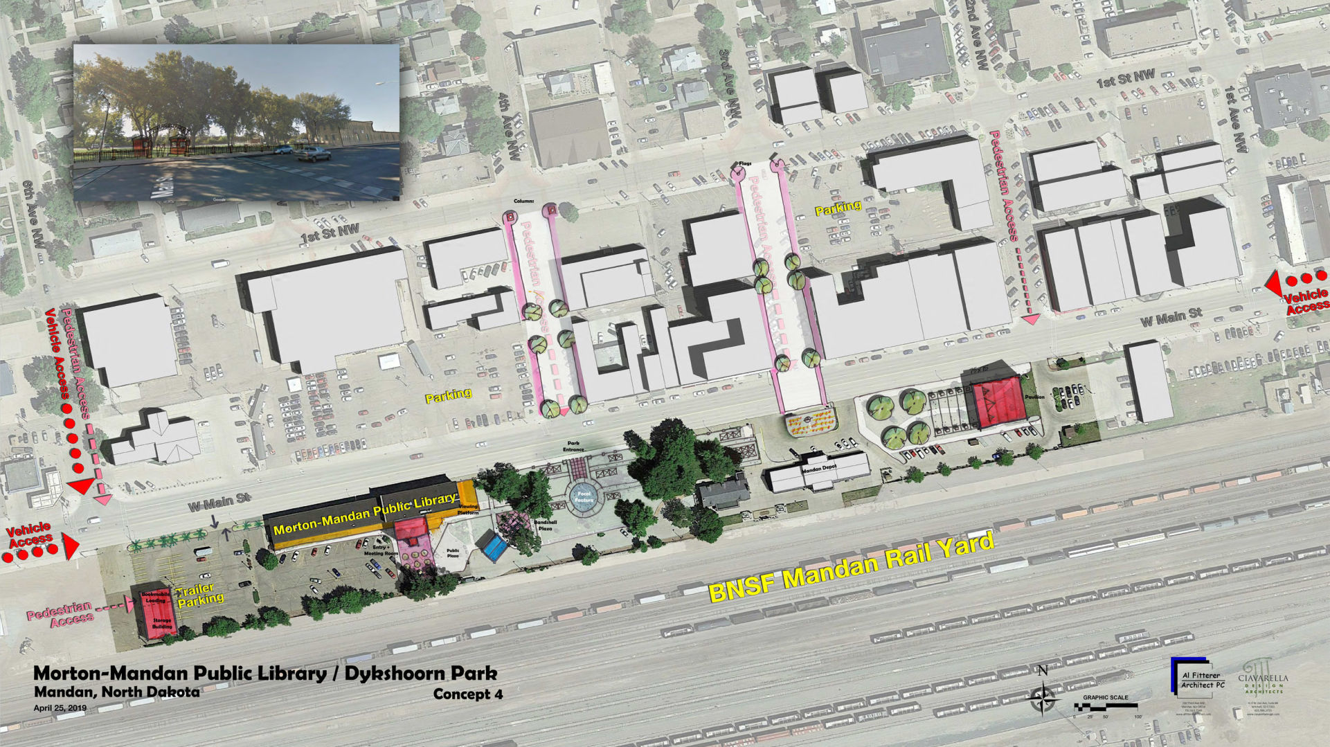 Library & Downtown Parks Preliminary Concept Plan
